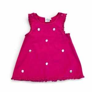 Luigi Kids Toddler Little Girls Corduroy Sleeveless Ruffle Cupcake Dress Jumper
